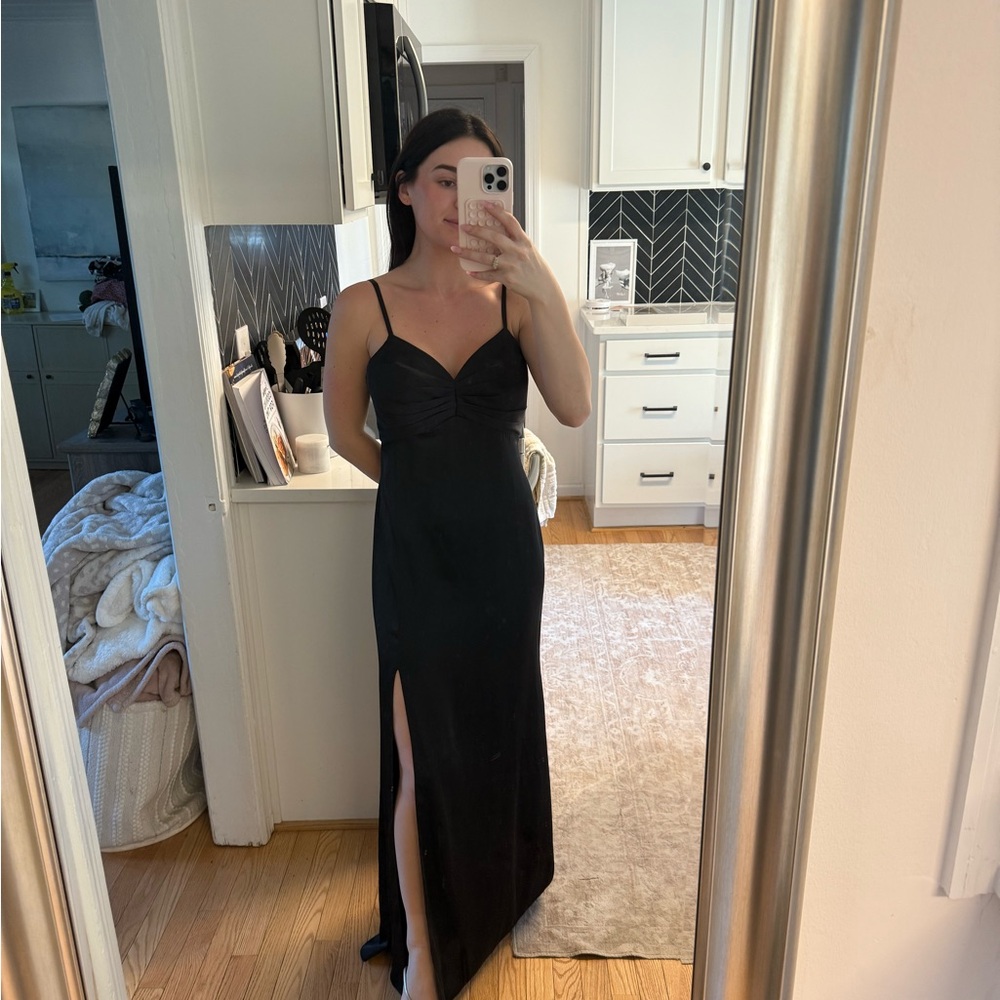 Azazie Linia Stretch Satin Dress